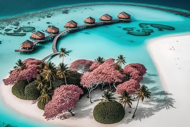 pink lake.